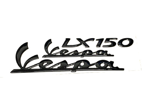 Targhetta nera vespa 150 - nera, lx